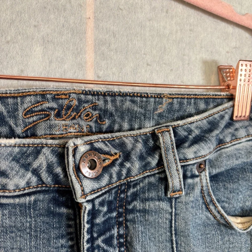 Silver Jeans Co Womens Flare Jeans Light‎ Wash Denim Size 29 Y2K Retro